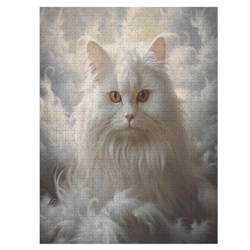 Cute Katze Puzzle 500 Teile, Holzpuzzle Für Erwachsene Kinder, Impossible Puzzles, Geschicklichkeitsspiel Für Die Ganze Familie 55×41cm Cute Katze Puzzle 500 Teile, Holzpuzzle Für Erwachsene Kinder, Impossible Puzzles, Geschicklichkeitsspiel Für Die Ganze Familie 55×41cm von LCWWW