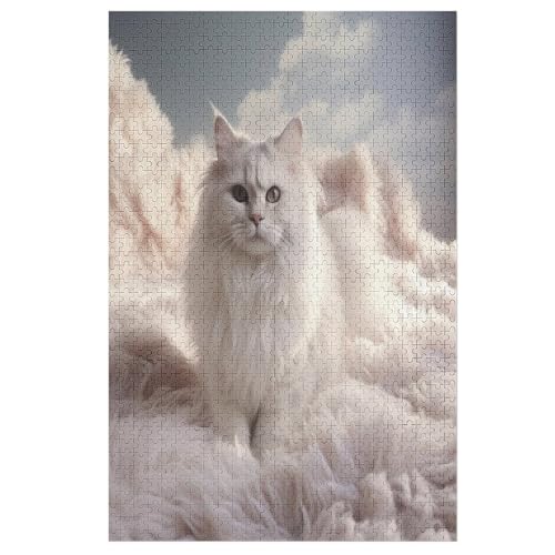 Cute Katze-Puzzlespiel Aus Holz, 1000 Puzzleteile, Kreatives Puzzle Für Teenager Und Erwachsene, Kreatives Spielzeug, Puzzles, 78×53cm Cute Katze-Puzzlespiel Aus Holz, 1000 Puzzleteile, Kreatives Puzzle Für Teenager Und Erwachsene, Kreatives Spielzeug, Puzzles, 78×53cm von LCWWW
