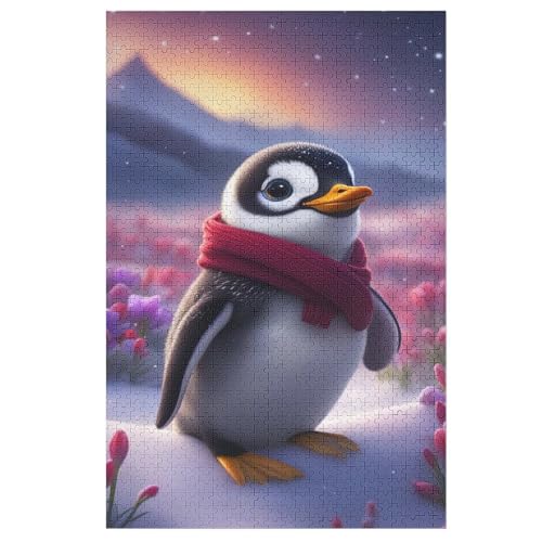 Cute Pinguin Holzpuzzle - 1000 Teiliges Jigsaw Knobelspiel - Puzzle Für Erwachsene & Kinder - Outdoor & Reisespielzeug 78×53cm Cute Pinguin Holzpuzzle - 1000 Teiliges Jigsaw Knobelspiel - Puzzle Für Erwachsene & Kinder - Outdoor & Reisespielzeug 78×53cm von LCWWW