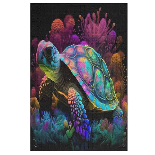 Cute Schildkröte 1000 Teile Premium-Puzzles Für Erwachsene Kinder- Holzpuzzles Spaß Und Lernspiele - Perfekte Puzzle-Geschenke 78×53cm Cute Schildkröte 1000 Teile Premium-Puzzles Für Erwachsene Kinder- Holzpuzzles Spaß Und Lernspiele - Perfekte Puzzle-Geschenke 78×53cm von LCWWW