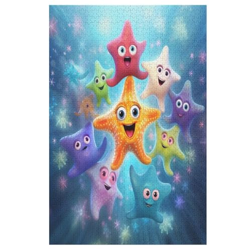 Cute StarFisch Puzzles 1000 Teile Erwachsener Kniffel Spaß Für Die Ganze Familie, Holzpuzzle Kinder Erwachsene, Impossible Puzzle Schwer 78×53cm Cute StarFisch Puzzles 1000 Teile Erwachsener Kniffel Spaß Für Die Ganze Familie, Holzpuzzle Kinder Erwachsene, Impossible Puzzle Schwer 78×53cm von LCWWW