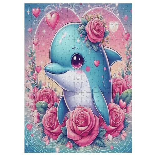Delfin Holzpuzzle 300 Teile Klassische Puzzles Erwachsene Kinder Puzzle DIY Kit Holzspielzeug Einzigartiges Geschenk 42×30cm Delfin Holzpuzzle 300 Teile Klassische Puzzles Erwachsene Kinder Puzzle DIY Kit Holzspielzeug Einzigartiges Geschenk 42×30cm von LCWWW