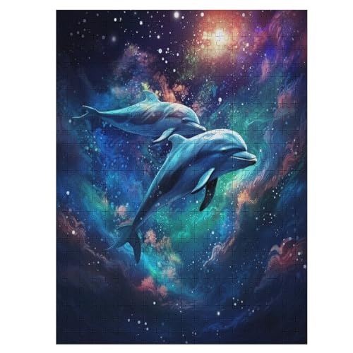 Delfin Holzpuzzle 500 Teile Klassische Puzzles Erwachsene Kinder Puzzle DIY Kit Holzspielzeug Einzigartiges Geschenk 55×41cm Delfin Holzpuzzle 500 Teile Klassische Puzzles Erwachsene Kinder Puzzle DIY Kit Holzspielzeug Einzigartiges Geschenk 55×41cm von LCWWW