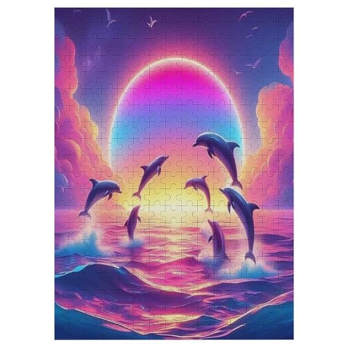 Delfin Puzzle 300 Teile, Holzpuzzle Für Erwachsene Kinder, Impossible Puzzles, Geschicklichkeitsspiel Für Die Ganze Familie 42×30cm Delfin Puzzle 300 Teile, Holzpuzzle Für Erwachsene Kinder, Impossible Puzzles, Geschicklichkeitsspiel Für Die Ganze Familie 42×30cm von LCWWW