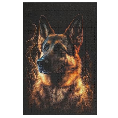 Deutscher Schäferhund Holzpuzzle - 1000 Teiliges Jigsaw Knobelspiel - Puzzle Für Erwachsene & Kinder - Outdoor & Reisespielzeug 78×53cm Deutscher Schäferhund Holzpuzzle - 1000 Teiliges Jigsaw Knobelspiel - Puzzle Für Erwachsene & Kinder - Outdoor & Reisespielzeug 78×53cm von LCWWW