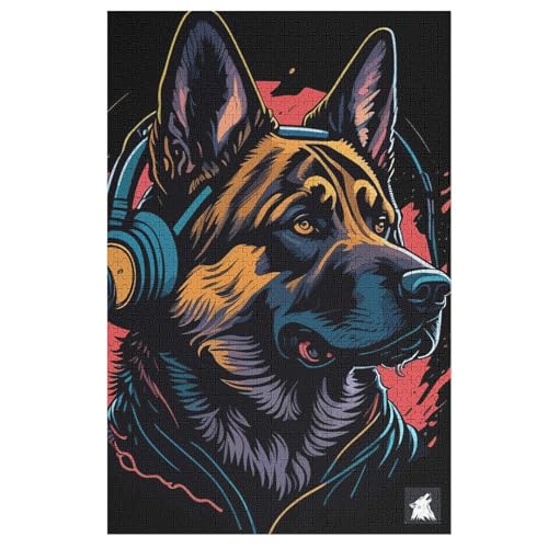 Deutscher Schäferhund Puzzles 1000 Teile Erwachsener Kniffel Spaß Für Die Ganze Familie, Holzpuzzle Kinder Erwachsene, Impossible Puzzle Schwer 78×53cm Deutscher Schäferhund Puzzles 1000 Teile Erwachsener Kniffel Spaß Für Die Ganze Familie, Holzpuzzle Kinder Erwachsene, Impossible Puzzle Schwer 78×53cm von LCWWW