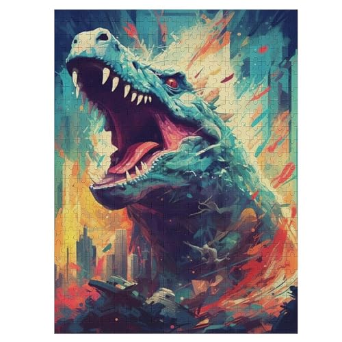 Dinosaurier 500 Teile Premium-Puzzles Für Erwachsene Kinder- Holzpuzzles Spaß Und Lernspiele - Perfekte Puzzle-Geschenke 55×41cm Dinosaurier 500 Teile Premium-Puzzles Für Erwachsene Kinder- Holzpuzzles Spaß Und Lernspiele - Perfekte Puzzle-Geschenke 55×41cm von LCWWW