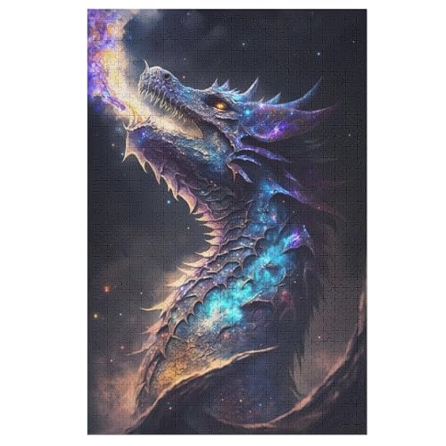 Drache 1000 Teile Puzzles Für Erwachsene Holzpuzzle Familienpuzzlespiel Stressabbau-Puzzle Für Kinder Ab 12 Jahren 78×53cm Drache 1000 Teile Puzzles Für Erwachsene Holzpuzzle Familienpuzzlespiel Stressabbau-Puzzle Für Kinder Ab 12 Jahren 78×53cm von LCWWW