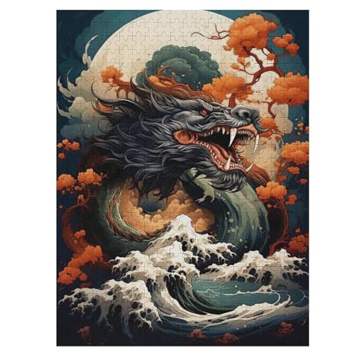 Drache 500 Teile Premium-Puzzles Für Erwachsene Kinder- Holzpuzzles Spaß Und Lernspiele - Perfekte Puzzle-Geschenke 55×41cm Drache 500 Teile Premium-Puzzles Für Erwachsene Kinder- Holzpuzzles Spaß Und Lernspiele - Perfekte Puzzle-Geschenke 55×41cm von LCWWW