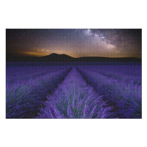 Edenfelder Puzzle Für Erwachsene 1000 Teile Premium Recyceltes Brett Zum Lernen, Lernspielzeug, Familienspiele Kinder Holzpuzzle （75×50cm） von LCWWW