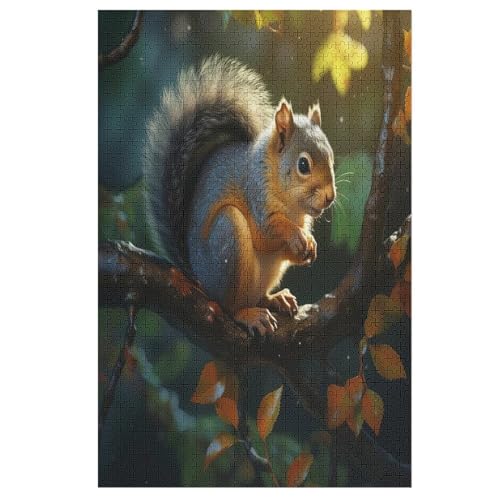 Eichhörnchen Holzpuzzle 1000 Teile, Knobelspiele Für Erwachsene, Teenager, Puzzles Unmögliche - Kinder Puzzle Zimmer Deko 78×53cm Eichhörnchen Holzpuzzle 1000 Teile, Knobelspiele Für Erwachsene, Teenager, Puzzles Unmögliche - Kinder Puzzle Zimmer Deko 78×53cm von LCWWW