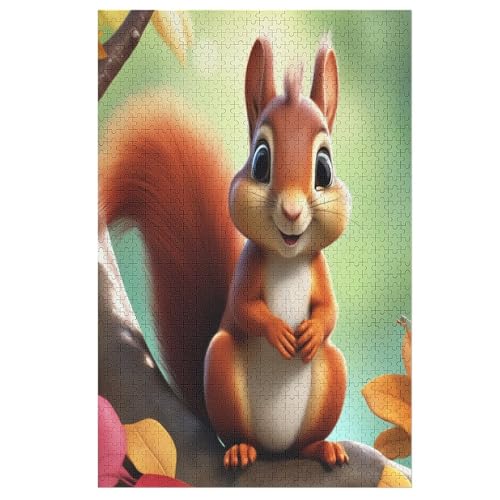 Eichhörnchen Puzzles 1000 Teile Erwachsener Kniffel Spaß Für Die Ganze Familie, Holzpuzzle Kinder Erwachsene, Impossible Puzzle Schwer 78×53cm Eichhörnchen Puzzles 1000 Teile Erwachsener Kniffel Spaß Für Die Ganze Familie, Holzpuzzle Kinder Erwachsene, Impossible Puzzle Schwer 78×53cm von LCWWW