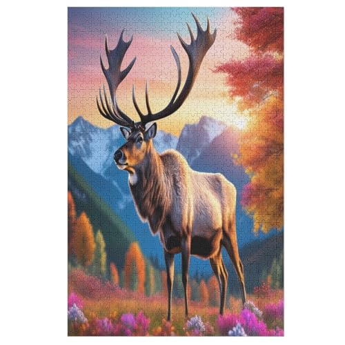 Elch Puzzles 1000 Teile Erwachsener Kniffel Spaß Für Die Ganze Familie, Holzpuzzle Kinder Erwachsene, Impossible Puzzle Schwer 78×53cm Elch Puzzles 1000 Teile Erwachsener Kniffel Spaß Für Die Ganze Familie, Holzpuzzle Kinder Erwachsene, Impossible Puzzle Schwer 78×53cm von LCWWW