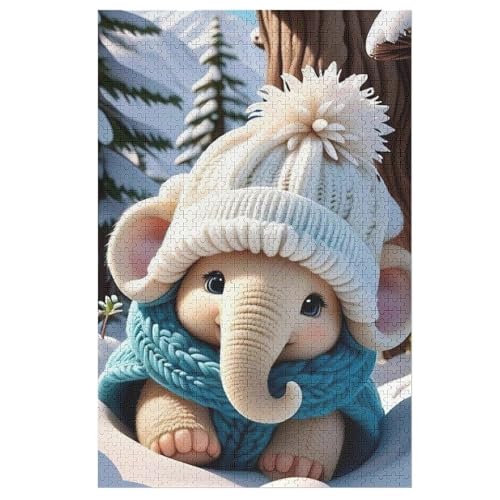 Elefant Holzpuzzle - Puzzle Für Erwachsene, 1000-teilige Puzzles Für Teenager Und Kinder, Herausfordernde Spiele 78×53cm Elefant Holzpuzzle - Puzzle Für Erwachsene, 1000-teilige Puzzles Für Teenager Und Kinder, Herausfordernde Spiele 78×53cm von LCWWW