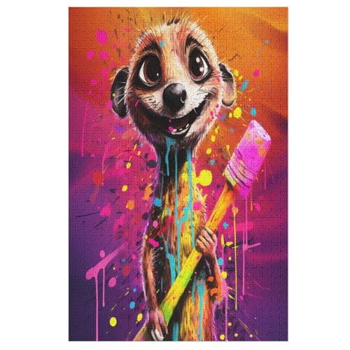 Erdmännchen Holzpuzzle - Puzzle Für Erwachsene, 1000-teilige Puzzles Für Teenager Und Kinder, Herausfordernde Spiele 78×53cm Erdmännchen Holzpuzzle - Puzzle Für Erwachsene, 1000-teilige Puzzles Für Teenager Und Kinder, Herausfordernde Spiele 78×53cm von LCWWW