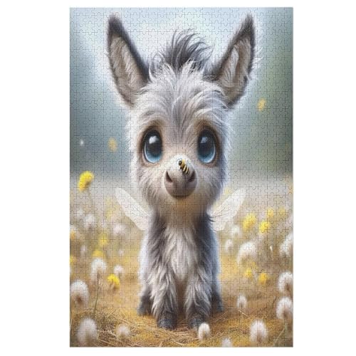 Esel Puzzles 1000 Teile Erwachsener Kniffel Spaß Für Die Ganze Familie, Holzpuzzle Kinder Erwachsene, Impossible Puzzle Schwer 78×53cm Esel Puzzles 1000 Teile Erwachsener Kniffel Spaß Für Die Ganze Familie, Holzpuzzle Kinder Erwachsene, Impossible Puzzle Schwer 78×53cm von LCWWW