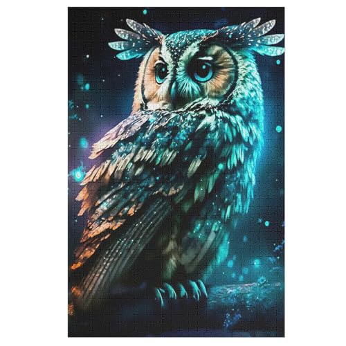 Eule Holzpuzzle 1000 Teile Klassische Puzzles Erwachsene Kinder Puzzle DIY Kit Holzspielzeug Einzigartiges Geschenk 78×53cm Eule Holzpuzzle 1000 Teile Klassische Puzzles Erwachsene Kinder Puzzle DIY Kit Holzspielzeug Einzigartiges Geschenk 78×53cm von LCWWW