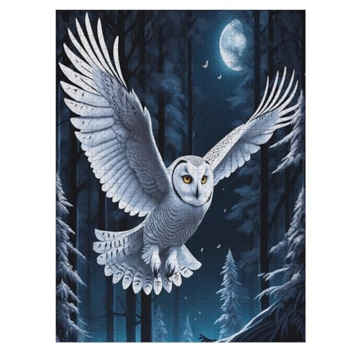 Eule Holzpuzzle 500 Teile Klassische Puzzles Erwachsene Kinder Puzzle DIY Kit Holzspielzeug Einzigartiges Geschenk 55×41cm Eule Holzpuzzle 500 Teile Klassische Puzzles Erwachsene Kinder Puzzle DIY Kit Holzspielzeug Einzigartiges Geschenk 55×41cm von LCWWW