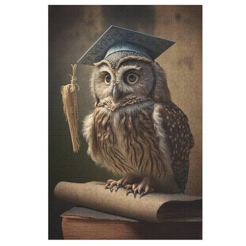Eule Puzzle 1000 Teile, Holzpuzzle Für Erwachsene Kinder, Impossible Puzzles, Geschicklichkeitsspiel Für Die Ganze Familie 78×53cm Eule Puzzle 1000 Teile, Holzpuzzle Für Erwachsene Kinder, Impossible Puzzles, Geschicklichkeitsspiel Für Die Ganze Familie 78×53cm von LCWWW