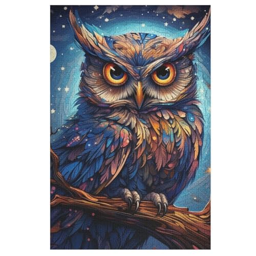 Eule Puzzles 1000 Teile Erwachsener Kniffel Spaß Für Die Ganze Familie, Holzpuzzle Kinder Erwachsene, Impossible Puzzle Schwer 78×53cm Eule Puzzles 1000 Teile Erwachsener Kniffel Spaß Für Die Ganze Familie, Holzpuzzle Kinder Erwachsene, Impossible Puzzle Schwer 78×53cm von LCWWW