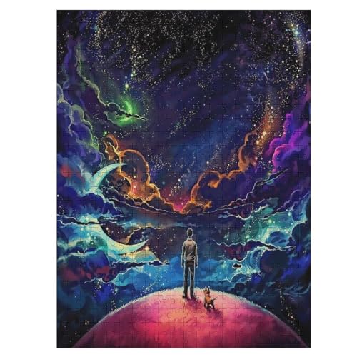 Fantasie Sternenhimmel Holzpuzzle 500 Teile Klassische Puzzles Erwachsene Kinder Puzzle DIY Kit Holzspielzeug Einzigartiges Geschenk 55×41cm Fantasie Sternenhimmel Holzpuzzle 500 Teile Klassische Puzzles Erwachsene Kinder Puzzle DIY Kit Holzspielzeug Einzigartiges Geschenk 55×41cm von LCWWW