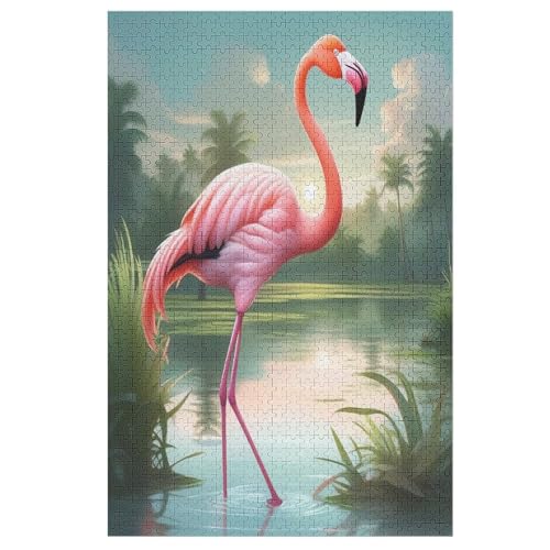 Flamingo Puzzle 1000 Teile, Holzpuzzle Herausforderndes Geschicklichkeitsspiel Für Die Ganze Familie, Kinder Erwachsenenpuzzle Ab 12 Jahren 78×53cm Flamingo Puzzle 1000 Teile, Holzpuzzle Herausforderndes Geschicklichkeitsspiel Für Die Ganze Familie, Kinder Erwachsenenpuzzle Ab 12 Jahren 78×53cm von LCWWW