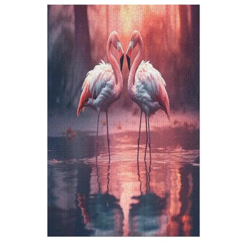 Flamingo Puzzles 1000 Teile Erwachsener Kniffel Spaß Für Die Ganze Familie, Holzpuzzle Kinder Erwachsene, Impossible Puzzle Schwer 78×53cm Flamingo Puzzles 1000 Teile Erwachsener Kniffel Spaß Für Die Ganze Familie, Holzpuzzle Kinder Erwachsene, Impossible Puzzle Schwer 78×53cm von LCWWW
