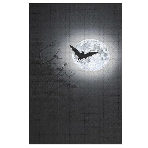 Fledermaus Puzzle 1000 Teile, Holzpuzzle Herausforderndes Geschicklichkeitsspiel Für Die Ganze Familie, Kinder Erwachsenenpuzzle Ab 12 Jahren 78×53cm Fledermaus Puzzle 1000 Teile, Holzpuzzle Herausforderndes Geschicklichkeitsspiel Für Die Ganze Familie, Kinder Erwachsenenpuzzle Ab 12 Jahren 78×53cm von LCWWW