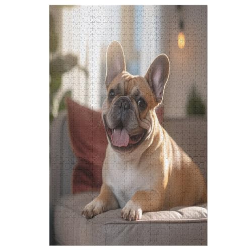 French BullHund Puzzle 1000 Teile, Holzpuzzle Für Erwachsene Kinder, Impossible Puzzles, Geschicklichkeitsspiel Für Die Ganze Familie 78×53cm French BullHund Puzzle 1000 Teile, Holzpuzzle Für Erwachsene Kinder, Impossible Puzzles, Geschicklichkeitsspiel Für Die Ganze Familie 78×53cm von LCWWW