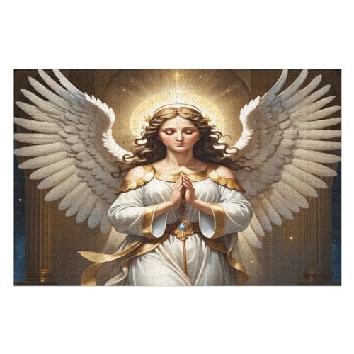 Friedensgöttin Puzzle Für Erwachsene,1000-teiliges Puzzles, Für Kinder,Holzpuzzle,Lernspielzeug, （75×50cm） von LCWWW