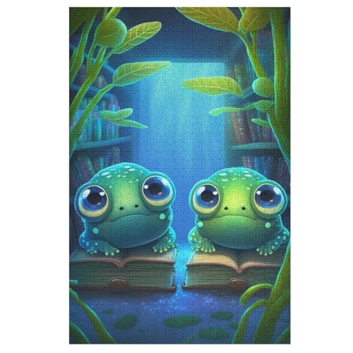 Frosch Holzpuzzle Für Erwachsene Teenager Stress Abbauen Familien-Puzzlespiel Poster 1000-teiliges Puzzle Kinder Lernspiel 78×53cm Frosch Holzpuzzle Für Erwachsene Teenager Stress Abbauen Familien-Puzzlespiel Poster 1000-teiliges Puzzle Kinder Lernspiel 78×53cm von LCWWW