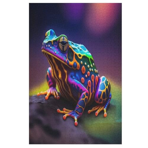 Frosch Puzzle 1000 Teile, Holzpuzzle Für Erwachsene Kinder, Impossible Puzzles, Geschicklichkeitsspiel Für Die Ganze Familie 78×53cm Frosch Puzzle 1000 Teile, Holzpuzzle Für Erwachsene Kinder, Impossible Puzzles, Geschicklichkeitsspiel Für Die Ganze Familie 78×53cm von LCWWW