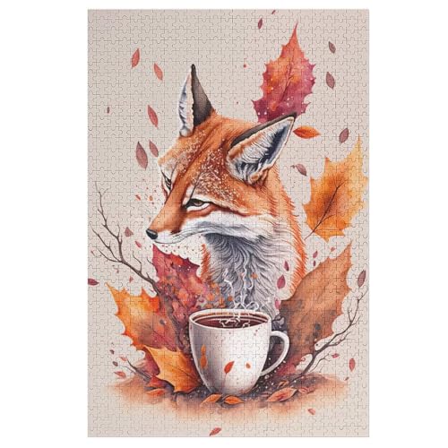 Fuchs Holzpuzzle 1000 Teile, Knobelspiele Für Erwachsene, Teenager, Puzzles Unmögliche - Kinder Puzzle Zimmer Deko 78×53cm Fuchs Holzpuzzle 1000 Teile, Knobelspiele Für Erwachsene, Teenager, Puzzles Unmögliche - Kinder Puzzle Zimmer Deko 78×53cm von LCWWW
