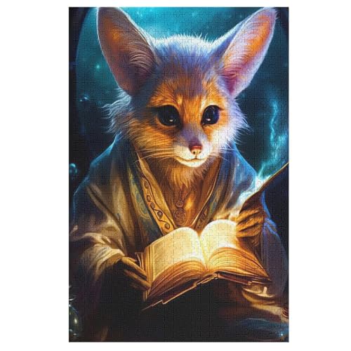 Fuchs Holzpuzzle 1000 Teile, Knobelspiele Für Erwachsene, Teenager, Puzzles Unmögliche - Kinder Puzzle Zimmer Deko 78×53cm von LCWWW