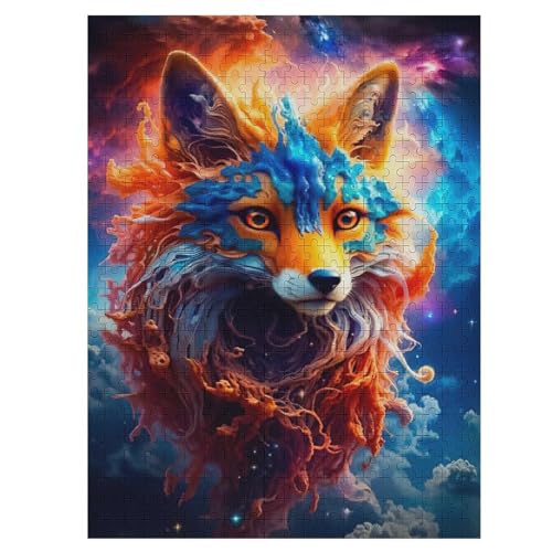 Fuchs Holzpuzzle 500 Teile Klassische Puzzles Erwachsene Kinder Puzzle DIY Kit Holzspielzeug Einzigartiges Geschenk 55×41cm Fuchs Holzpuzzle 500 Teile Klassische Puzzles Erwachsene Kinder Puzzle DIY Kit Holzspielzeug Einzigartiges Geschenk 55×41cm von LCWWW