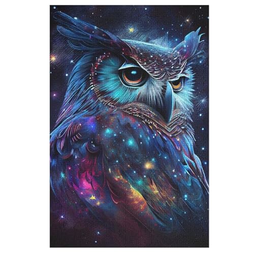 Galaxy Eule Puzzles 1000 Teile Erwachsener Kniffel Spaß Für Die Ganze Familie, Holzpuzzle Kinder Erwachsene, Impossible Puzzle Schwer 78×53cm Galaxy Eule Puzzles 1000 Teile Erwachsener Kniffel Spaß Für Die Ganze Familie, Holzpuzzle Kinder Erwachsene, Impossible Puzzle Schwer 78×53cm von LCWWW