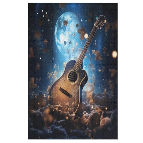 Gitarre Holzpuzzle Für Erwachsene Teenager Stress Abbauen Familien-Puzzlespiel Poster 1000-teiliges Puzzle Kinder Lernspiel 78×53cm Gitarre Holzpuzzle Für Erwachsene Teenager Stress Abbauen Familien-Puzzlespiel Poster 1000-teiliges Puzzle Kinder Lernspiel 78×53cm von LCWWW