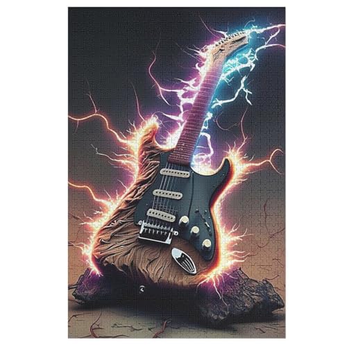 Gitarres 1000 Teile Puzzle Für Erwachsene, Herausforderung Puzzles - Verringerter Druck Schwieriges Holzpuzzle Für Kinder 12+ 78×53cm Gitarres 1000 Teile Puzzle Für Erwachsene, Herausforderung Puzzles - Verringerter Druck Schwieriges Holzpuzzle Für Kinder 12+ 78×53cm von LCWWW