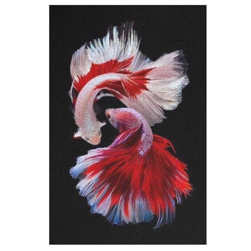 GoldFisch Puzzle 1000 Teile, Holzpuzzle Herausforderndes Geschicklichkeitsspiel, Kinder Erwachsenenpuzzle Ab 12 Jahren 78×53cm GoldFisch Puzzle 1000 Teile, Holzpuzzle Herausforderndes Geschicklichkeitsspiel, Kinder Erwachsenenpuzzle Ab 12 Jahren 78×53cm von LCWWW