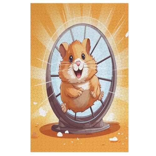 Hamster Puzzle 1000 Teile, Holzpuzzle Herausforderndes Geschicklichkeitsspiel Für Die Ganze Familie, Kinder Erwachsenenpuzzle Ab 12 Jahren 78×53cm Hamster Puzzle 1000 Teile, Holzpuzzle Herausforderndes Geschicklichkeitsspiel Für Die Ganze Familie, Kinder Erwachsenenpuzzle Ab 12 Jahren 78×53cm von LCWWW