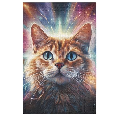 Holzpuzzle 1000 Teile, Katze Puzzles Erwachsene Und Kinder, Am Besten Für Die Familienspielsammlung 78×53cm Holzpuzzle 1000 Teile, Katze Puzzles Erwachsene Und Kinder, Am Besten Für Die Familienspielsammlung 78×53cm von LCWWW
