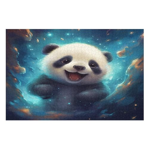 Holzpuzzle 1000 Teile, Panda Puzzles Erwachsene Und Kinder, Am Besten Für Die Familienspielsammlung （75×50cm） von LCWWW