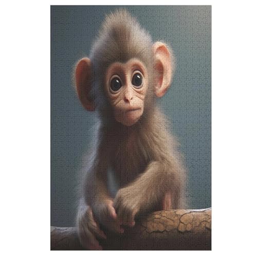 Holzpuzzle AFFE Puzzle 1000 Teile Erwachsene Klassische Pädagogisches Spielzeug Kinder Lernspiel Herausforderndes Puzzles 78×53cm von LCWWW