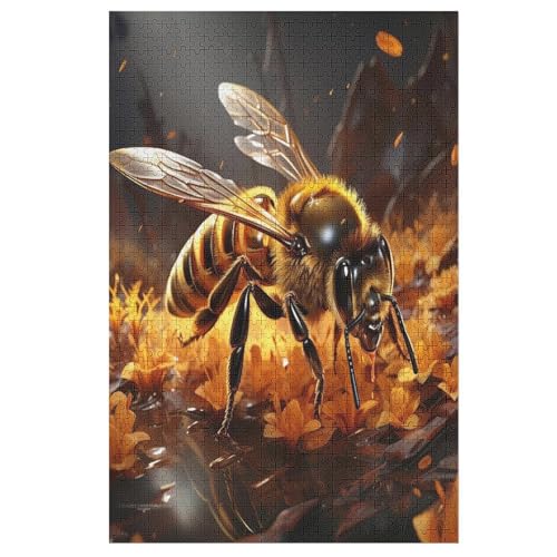 Holzpuzzle Biene Puzzle 1000 Teile Erwachsene Klassische Pädagogisches Spielzeug Kinder Lernspiel Herausforderndes Puzzles 78×53cm Holzpuzzle Biene Puzzle 1000 Teile Erwachsene Klassische Pädagogisches Spielzeug Kinder Lernspiel Herausforderndes Puzzles 78×53cm von LCWWW