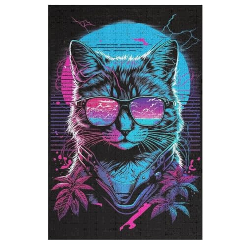 Holzpuzzle Katze Puzzle 1000 Teile Erwachsene Klassische Pädagogisches Spielzeug Kinder Lernspiel Herausforderndes Puzzles 78×53cm Holzpuzzle Katze Puzzle 1000 Teile Erwachsene Klassische Pädagogisches Spielzeug Kinder Lernspiel Herausforderndes Puzzles 78×53cm von LCWWW