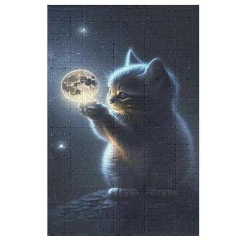 Holzpuzzle Katze Puzzle 1000 Teile Erwachsene Klassische Pädagogisches Spielzeug Kinder Lernspiel Herausforderndes Puzzles 78×53cm Holzpuzzle Katze Puzzle 1000 Teile Erwachsene Klassische Pädagogisches Spielzeug Kinder Lernspiel Herausforderndes Puzzles 78×53cm von LCWWW