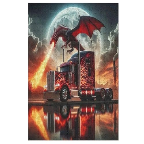 Holzpuzzle LKW Puzzle 1000 Teile Erwachsene Klassische Pädagogisches Spielzeug Kinder Lernspiel Herausforderndes Puzzles 78×53cm Holzpuzzle LKW Puzzle 1000 Teile Erwachsene Klassische Pädagogisches Spielzeug Kinder Lernspiel Herausforderndes Puzzles 78×53cm von LCWWW