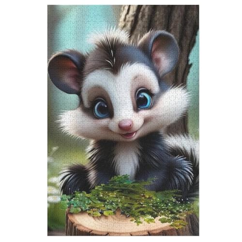 Holzpuzzle Stinktier Puzzle 1000 Teile Erwachsene Klassische Pädagogisches Spielzeug Kinder Lernspiel Herausforderndes Puzzles 78×53cm Holzpuzzle Stinktier Puzzle 1000 Teile Erwachsene Klassische Pädagogisches Spielzeug Kinder Lernspiel Herausforderndes Puzzles 78×53cm von LCWWW