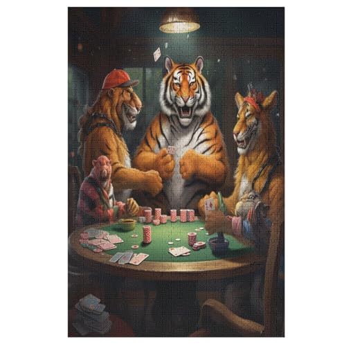 Holzpuzzle Tiger Puzzle 1000 Teile Erwachsene Klassische Pädagogisches Spielzeug Kinder Lernspiel Herausforderndes Puzzles 78×53cm Holzpuzzle Tiger Puzzle 1000 Teile Erwachsene Klassische Pädagogisches Spielzeug Kinder Lernspiel Herausforderndes Puzzles 78×53cm von LCWWW