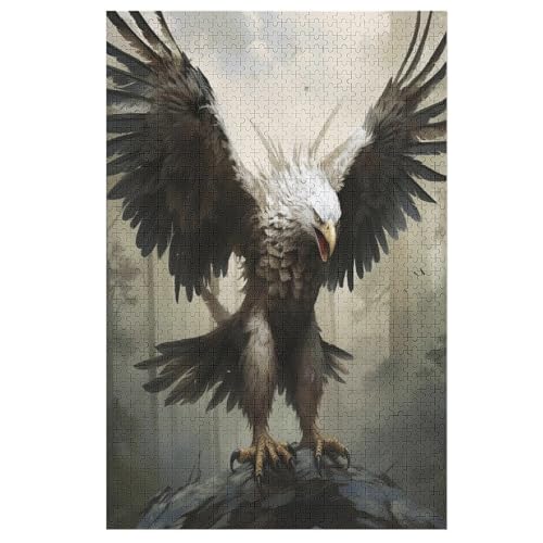 Holzpuzzles 1000 Teile Adler -Puzzle Für Jungen Und Mädchen, Schwierigkeitsgrad, Lernspiele, Familienspielzeug 78×53cm Holzpuzzles 1000 Teile Adler -Puzzle Für Jungen Und Mädchen, Schwierigkeitsgrad, Lernspiele, Familienspielzeug 78×53cm von LCWWW
